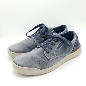 Nunn bush kore tour Toe blue canvas fatigued distressed faded Mens size 10.5